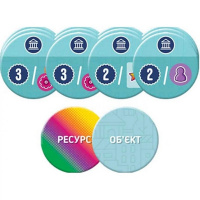 Карткова гра "Карткове місто" PCT01UA 160 двобічних карток ресурсів