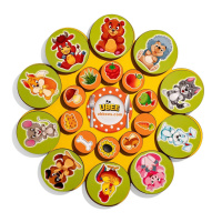 Дерев'яний дитячий сортер "Хто що їсть" (ПСД276) PSD276 на липучках