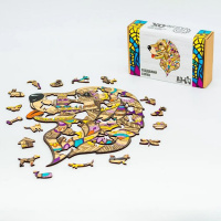 Фігурний дерев'яний пазл "Відданий Сірко" PuzA3-03519, 125 деталей