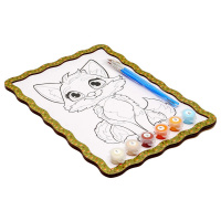 Дитячий набір для розпису по дереву "Лисичка" Puz-22959 формат А4