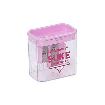 Точило подвійне DAIMARSE DMS-109(Pink) рожевий, 4,8х5х3 см