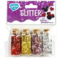 Набір для творчості "Гліттер для декорування" 90019, 4 кольори