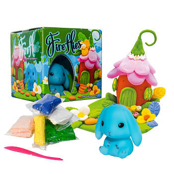 Набір для творчості "Fireflies - зайченя" 30410 світильник, маса для ліплення