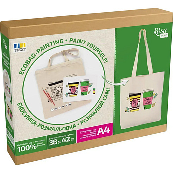 Набір для творчості екосумка-розмальовка "Coffee Time" N0003654, 38х42 см