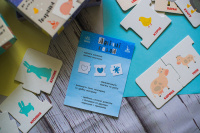 Дитячі логічні пазли "Тварини шукають батьків" 889001 укр. мовою