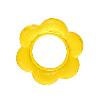 Прорізувач силіконовий 4005_жовта_квіточка