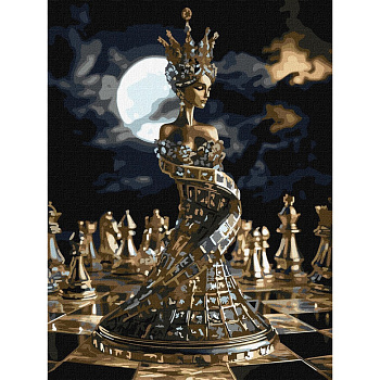 Картина за номерами "Хід королеви" ©art_selena_ua KHO8560, 30х40 см