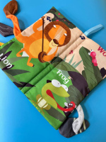 Розвиваюча книжка-шуршалка 668-230(Wild animal) англійські слова