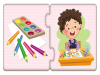 Дитячі пазли-половинки "Що для чого" 1214005 укр. мовою