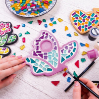 Дитячий набір для творчості кришталева мозаїка "Підсвічник-Метелик" MA1004