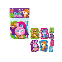 Пазли максі з грою Малюк Зможе «Лісові звірі» Vladi Toys VT1722-22 Укр