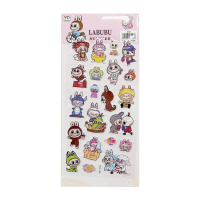 Дитячий набір наліпок "Лабубу" YG0328(Pink) мікс, 10х22 см