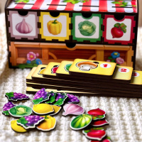 Дерев'яна настільна гра "Рахунок -1" Ubumblebees (ПСД069) PSD069 сортер-комодик