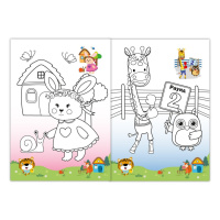 Дитяча розмальовка "Веселі тваринки" РМ-77-04 з маскою