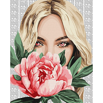 Картина за номерами "Барвиста поезія: Півонія" ©art_selena_ua KHO8599, 40х50 см