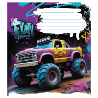 Зошит учнівський "Монстр трак" 024-550238K-5 в клітинку, 24 аркуші