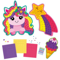 Набір для творчості "Веселий Єдиноріг" VT4511-20 з м'якою мозаїкою та стразами