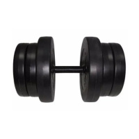 Гантель складальна композитна в пластиковій оболонці Rock pro 20,5 кг NE-PL-G-020