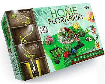 Ігровий навчальний набір для вирощування рослин HFL-01 "Home Florarium"
