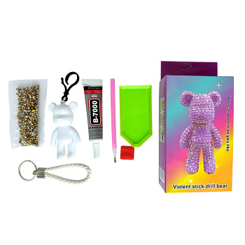 Дитячий набір для творчості "Створи брелок Ведмедик" FV26 золотий