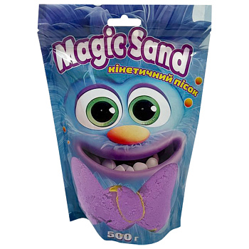 Креативна творчість "Кінетичний пісок Magic sand" 39403-4 фіолетовий 500 грам