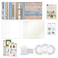 Набір для створення вітальних листівок "Новорічні побажання" FDGCK-001 в асортименті