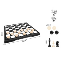 Іграшка "Набір настільних ігор Шахи-Шашки ТехноК", арт. 9079TXK, 2 в 1
