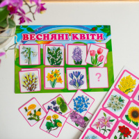 Дидактична настільна гра "Весняні квіти" 15211017, 2 поля для гри