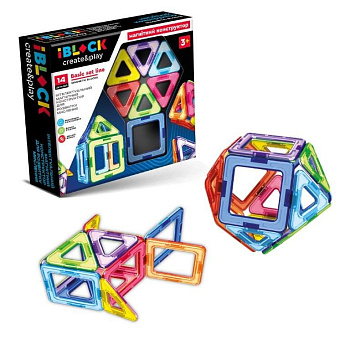 Дитячий магнітний конструктор PL-923-525, 14 деталей