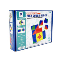 Дитяча гра-головоломка "Магнітні кубики" FD136(Multicolor) 16 елементів, 8 карток