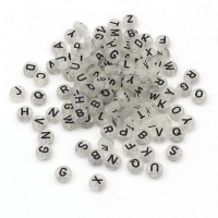 Декоративні намистинки для творчості Літери Dom Busin УТ100024898 в упаковці 170 шт