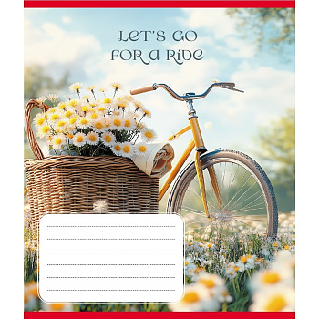 Зошит загальний "Велосипед" 096-630091K-5 в клітинку, 96 аркушів