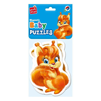 Дитячі магнітні пазли "Пухнастики" VT3208-18, 8 елементів
