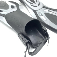 Ласти з відкритою п'ятою DLV Deep NE-66-39-43-GR розмір SM/MD 39-43 сірі