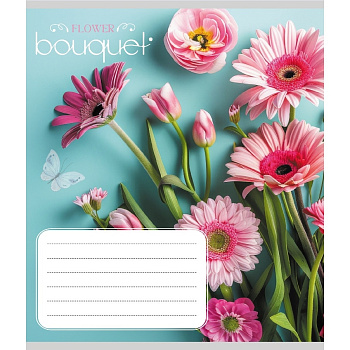 Зошит учнівський "Букет" 024-550337K-2 в клітинку, 24 аркуші