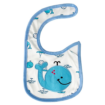 Слинявчик тканинний "Whale" MGZ-0614-9 на липучці