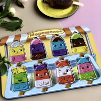 Дерев'яний пазл-вкладиш "Морозиво" Ubumblebees (ПСД076) PSD076 сортер