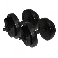 Гантелі складальні композитні в пластиковій оболонці Rock Pro 2 шт по 8 кг NE-PL-G-008-2