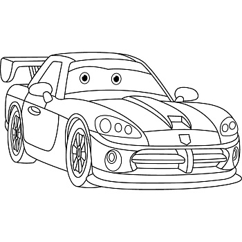 Розпис по полотну "Спортивна машинка" 15119-AC 25х30 см