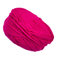 Пряжа фасована петляста NB104, 80% бавовни, 20% молочна клітковина, троянда червона