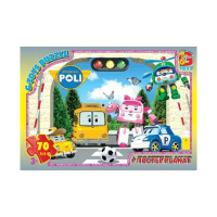 Пазли дитячі "Робокар Полі" RR067435, 70 елементів