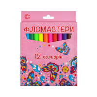 Дитячі Фломастери "Картон" COLOR-IT 950-12 12 кольорів