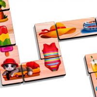 Дерев'яне доміно "Половинки" (ПСД266) PSD266