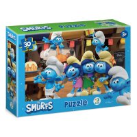 Дитячий пазл "Вечірка Смурфів" 200661, 20х27 см картина, 30 елементів