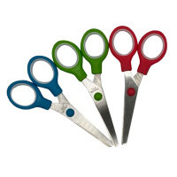 Дитячі ножиці канцелярські SS-1433, 13 см, пластикова ручка