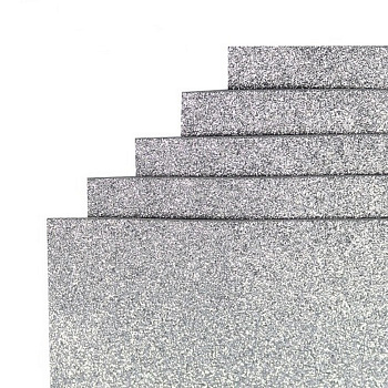 Фоаміран для творчості А4 17GLA4-016 срібло 1,7х0,1 мм 