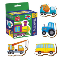 Дитячий набір магнітів "Транспорт" VT3106-35, 10 магнітів