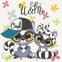 Картина за номерами. Art Craft "Круті єноти"30х30 см 15535-AC