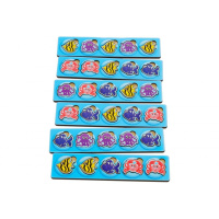 Дерев'яна настільна гра "Морські жителі-1" Ubumblebees (ПСД003) PSD003 сортер-комодик