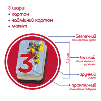 Набір магнітів Magdum МЕ 5031-42 "Трансформери. Математика"